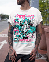Playera blanca de Hatsune Miku