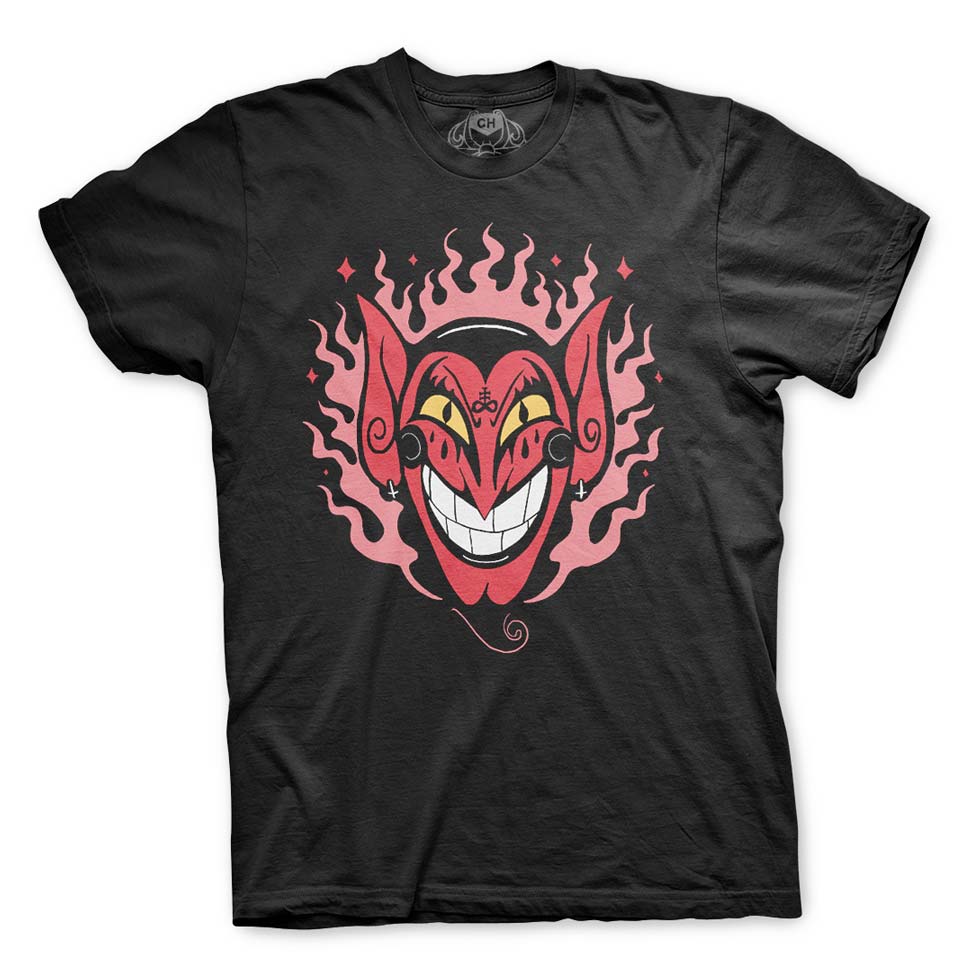 Playera negra de HIM, de Las Chicas Superpoderosas