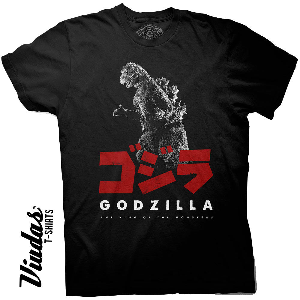 Playera negra de Godzilla King