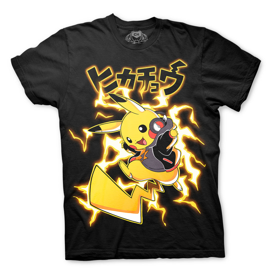 Playera negra de Pikachu de Pokémon