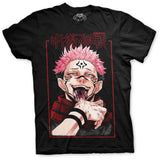 Playera negra de Ryomen Sukuna de Jujutsu Kaisen