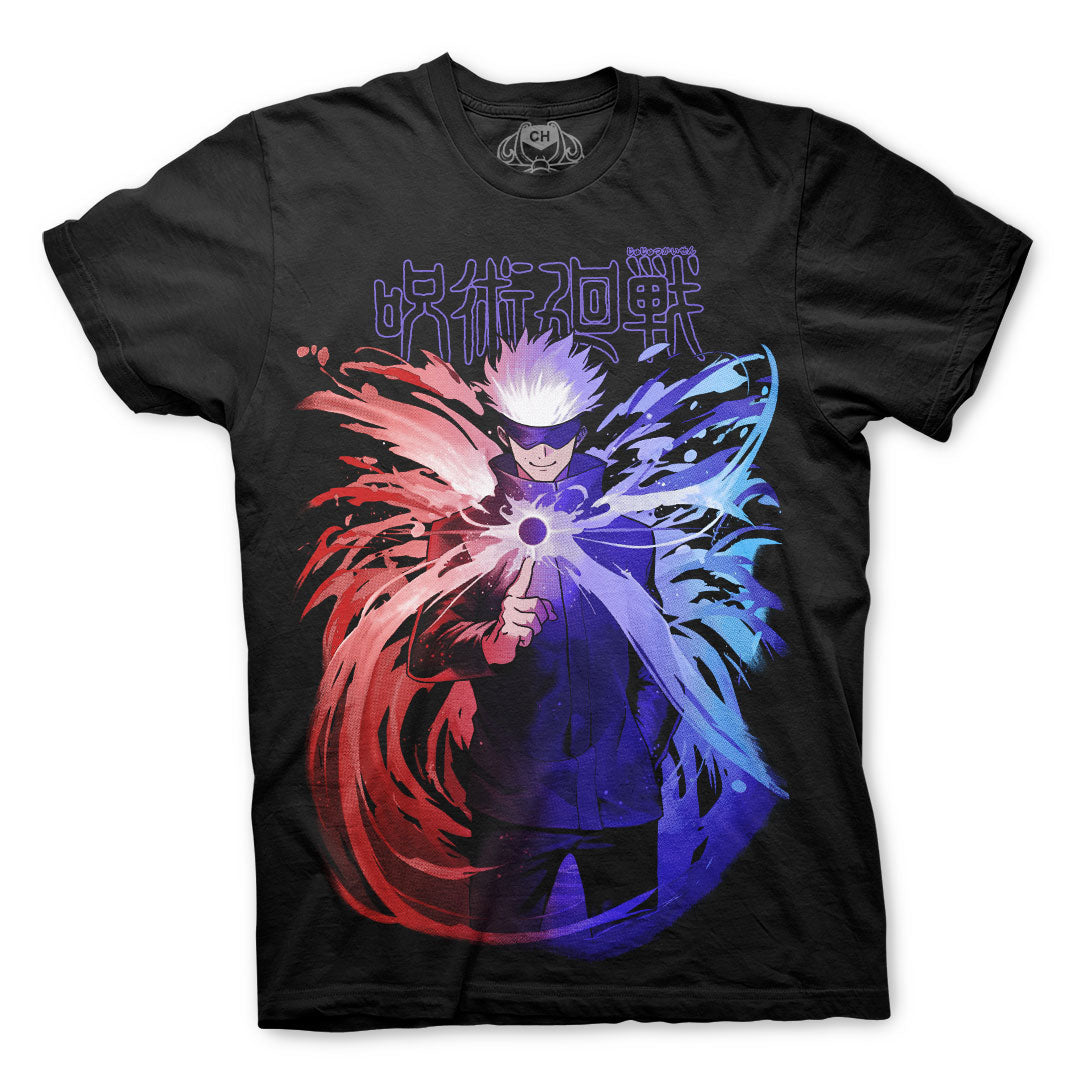 Playera negra de Satoru Gojo de Jujutsu Kaisen